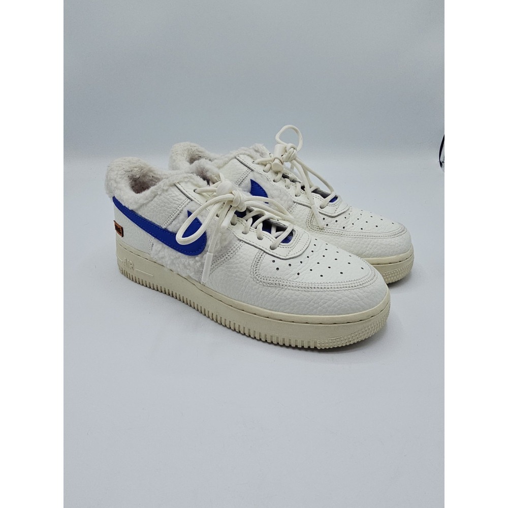 Nike Air Force 1 '07 Low Sherpa Fleece Sail Racer Coconut Women's 7.5 DO6680 100